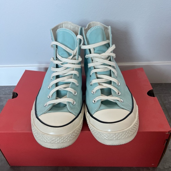 Converse, Baby Blue Chuck 70 High Tops. Only Worn Once Size:10.5 - Picture 2 of 7